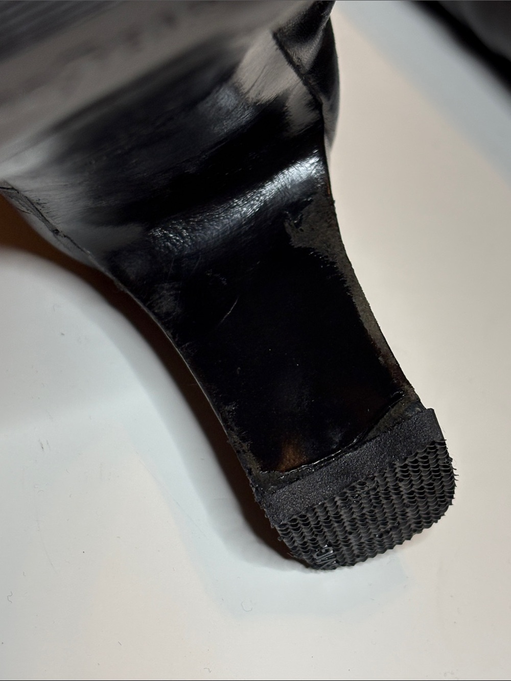 CHANEL Vintage Black Tall Leather Boots - 1990’s - Picture 10 of 11